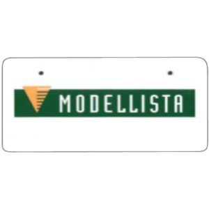 Modellista Show Plate License Plate Colour With Bolt Holes