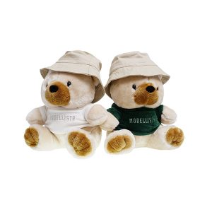 Modellista Stuffed Bear With T-Shirt White Green